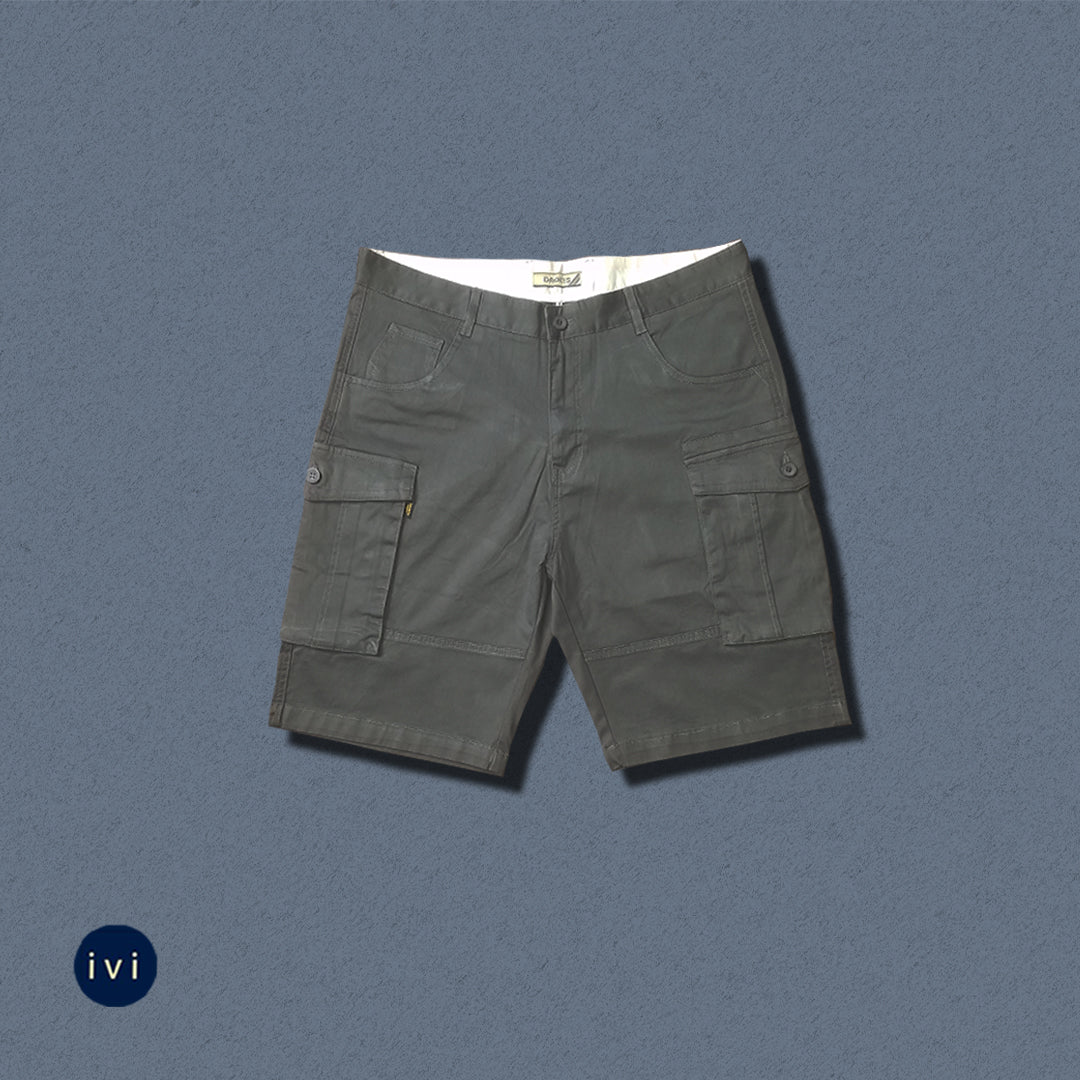 Grey Cargo Shorts