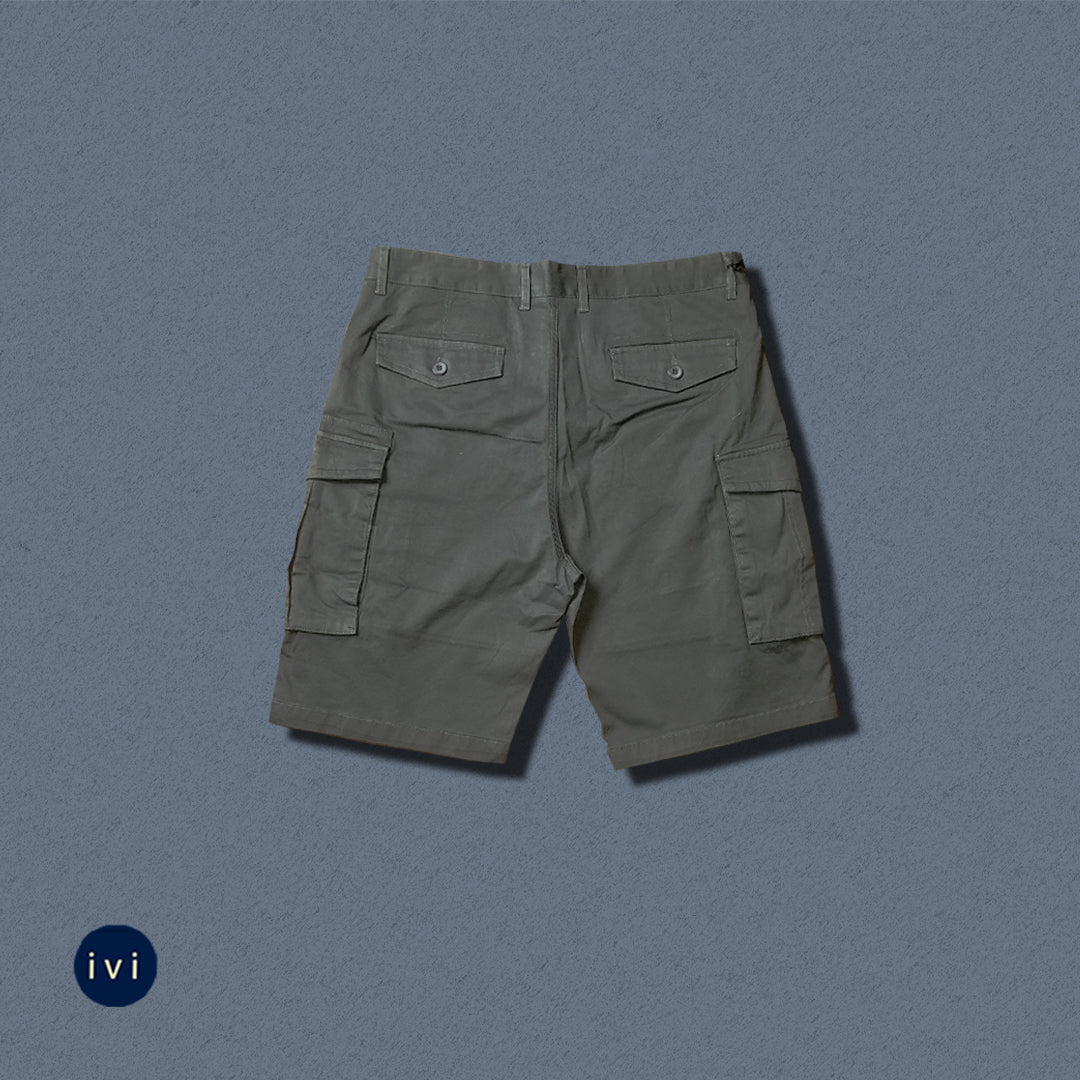 Grey Cargo Shorts