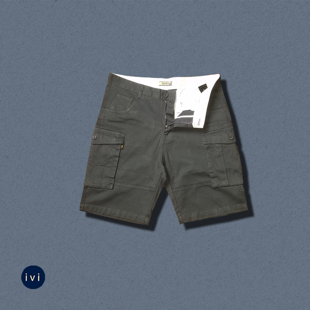 Grey Cargo Shorts