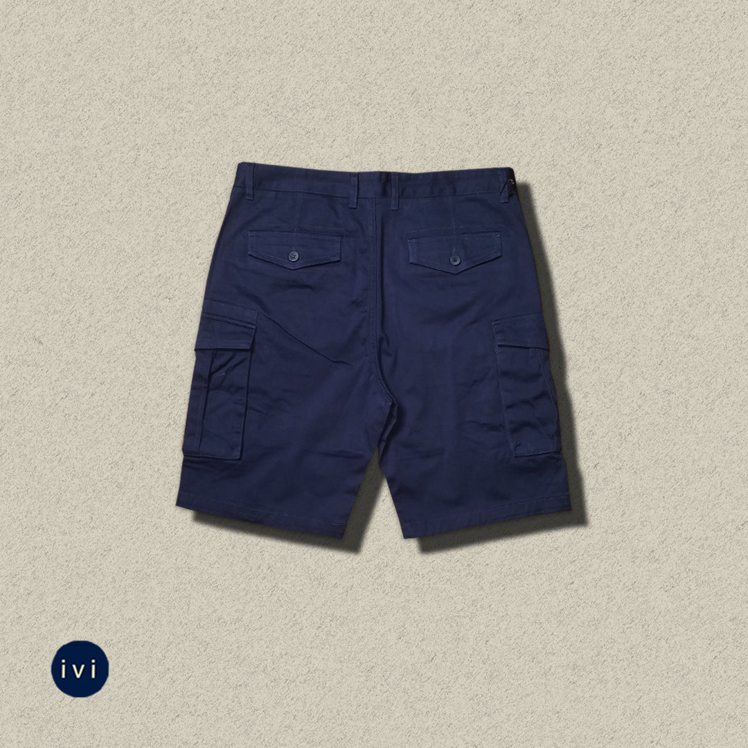 Navy blue cargo short