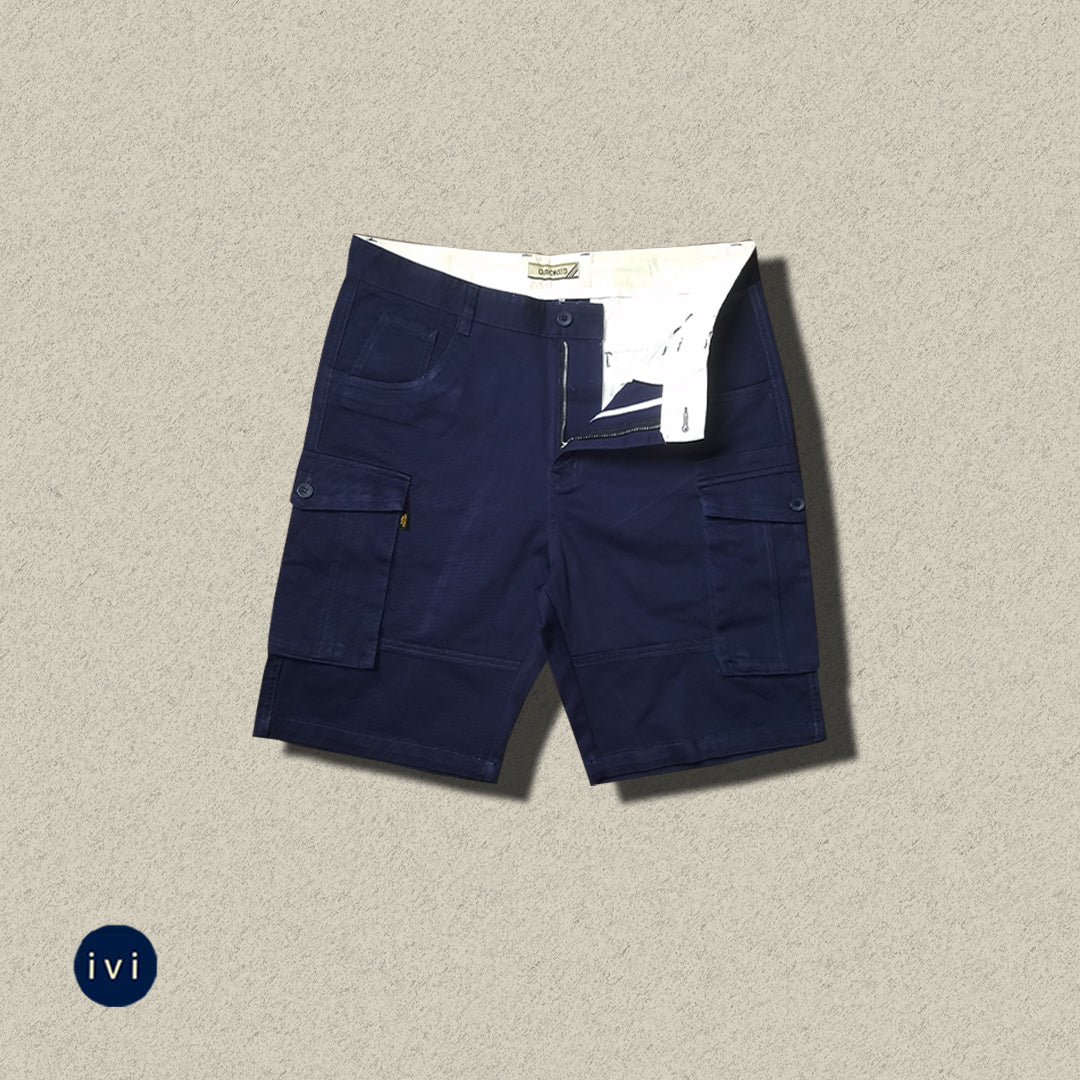 Navy blue cargo short