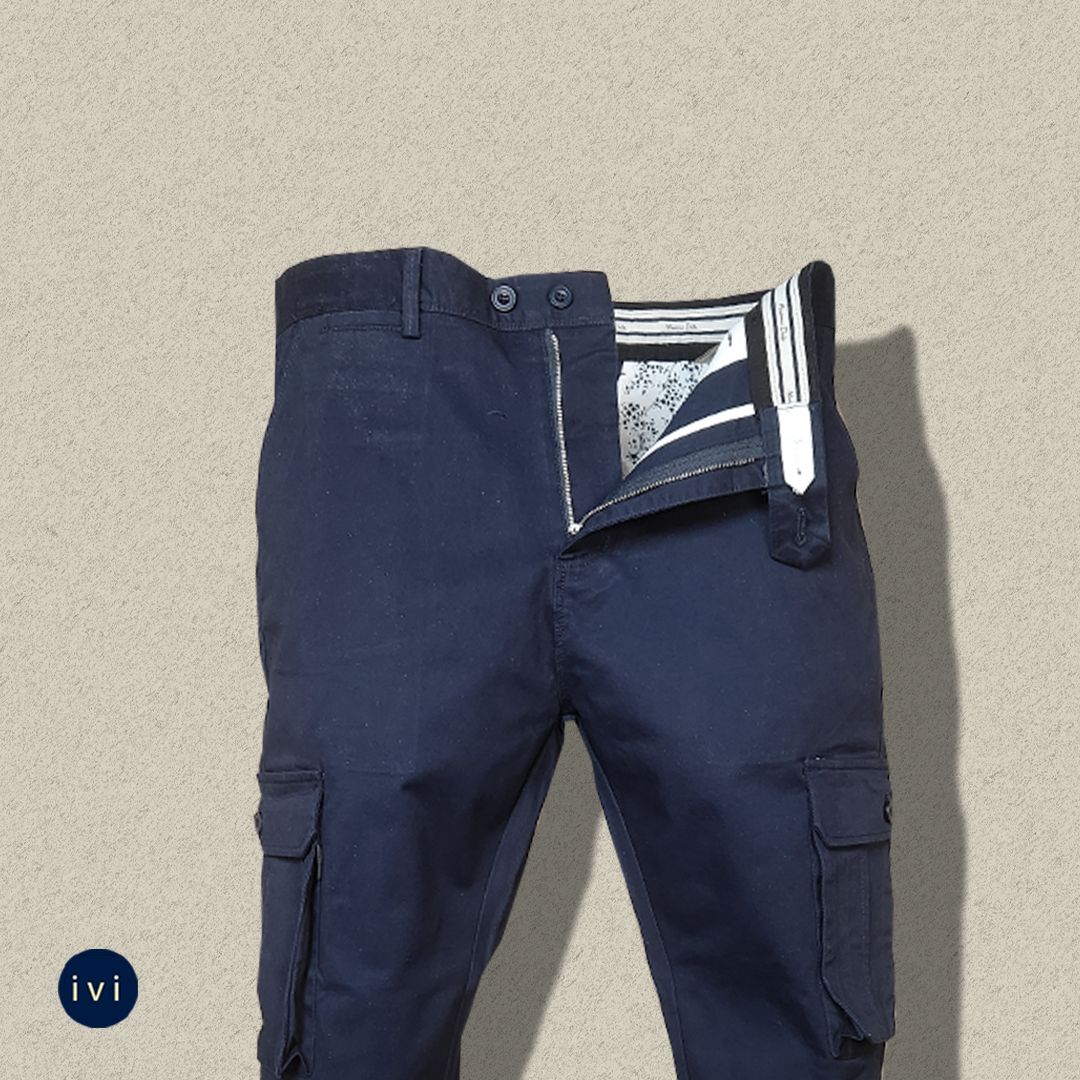 Navy Blue Cargo Pants