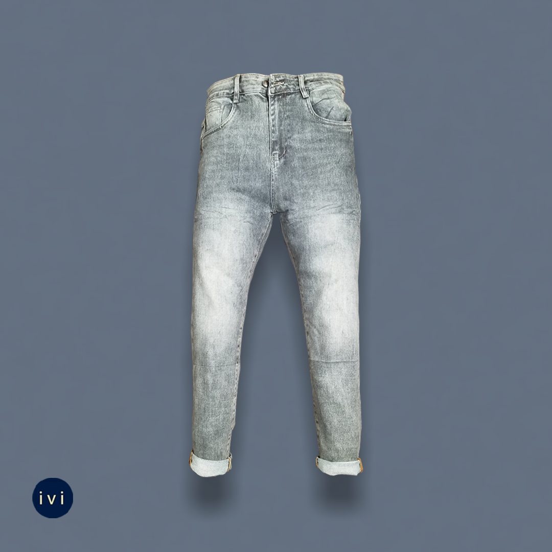 Faded Industrial Grey Jeans