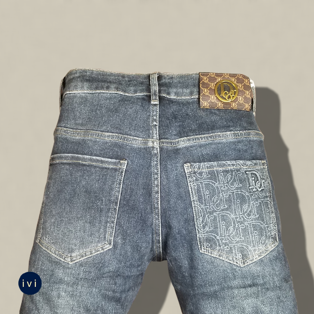 Ultra marine indigo jeans