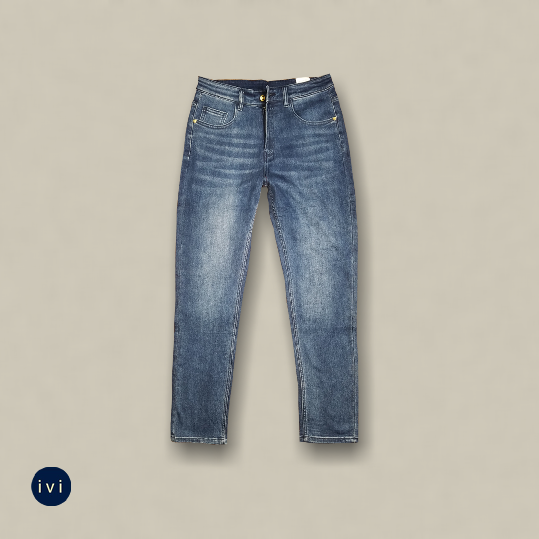 Medium shade of indigo jeans