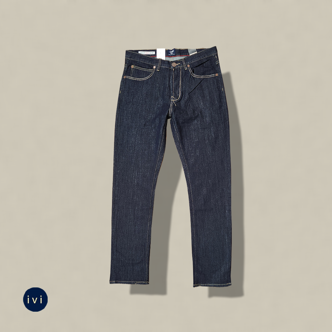 Slim-  straight deep indigo selvedge