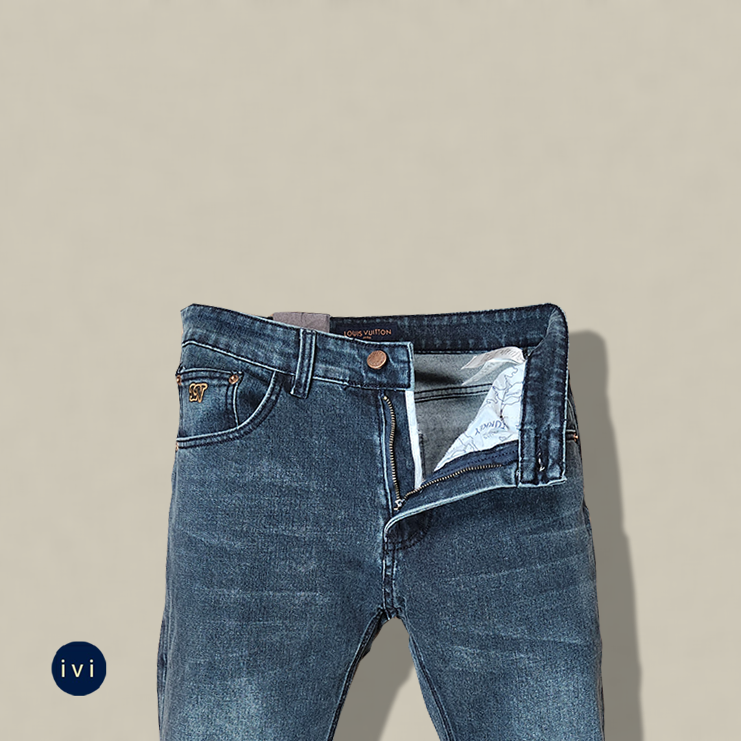 Vintage Sanded Indigo Denim