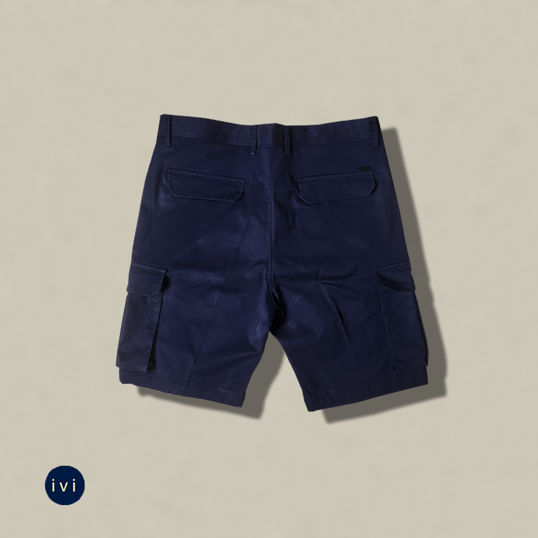 Navy blue cargo short
