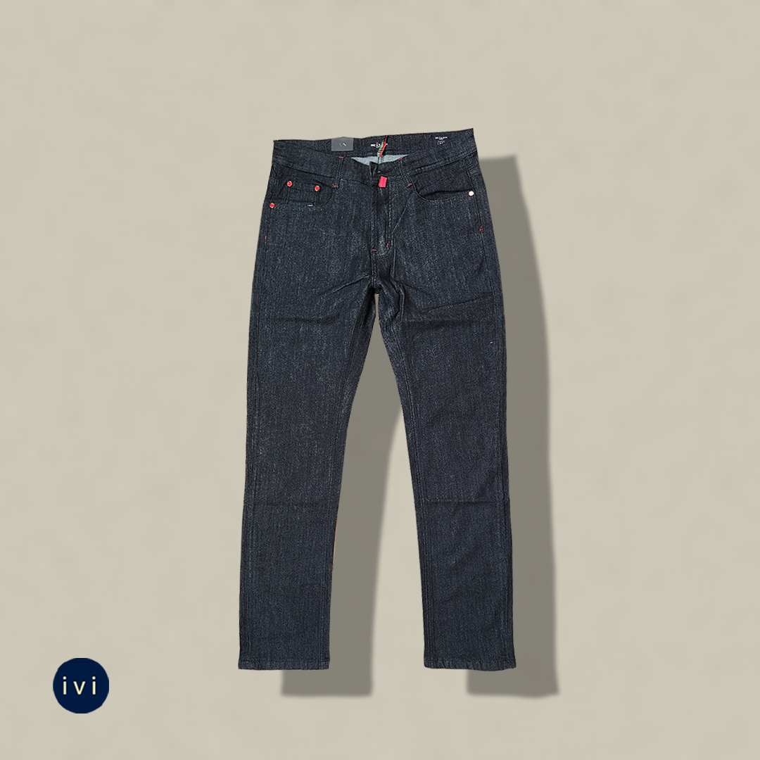 Slim-Straight Jet Black Denim