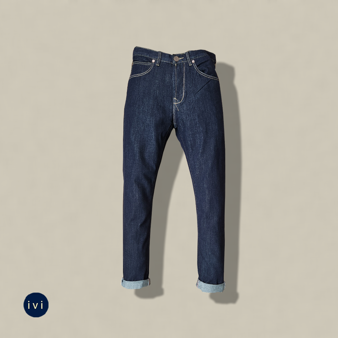 Slim-  straight deep indigo selvedge