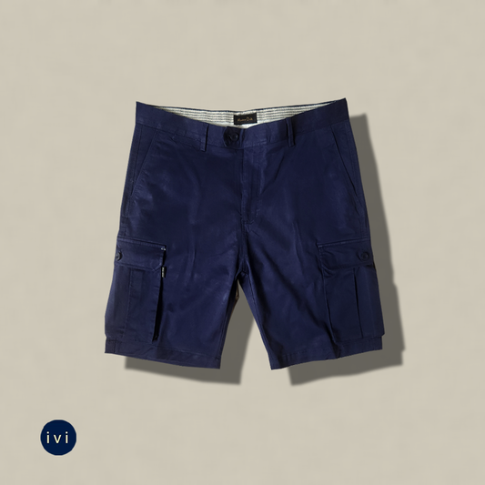 Navy blue cargo short