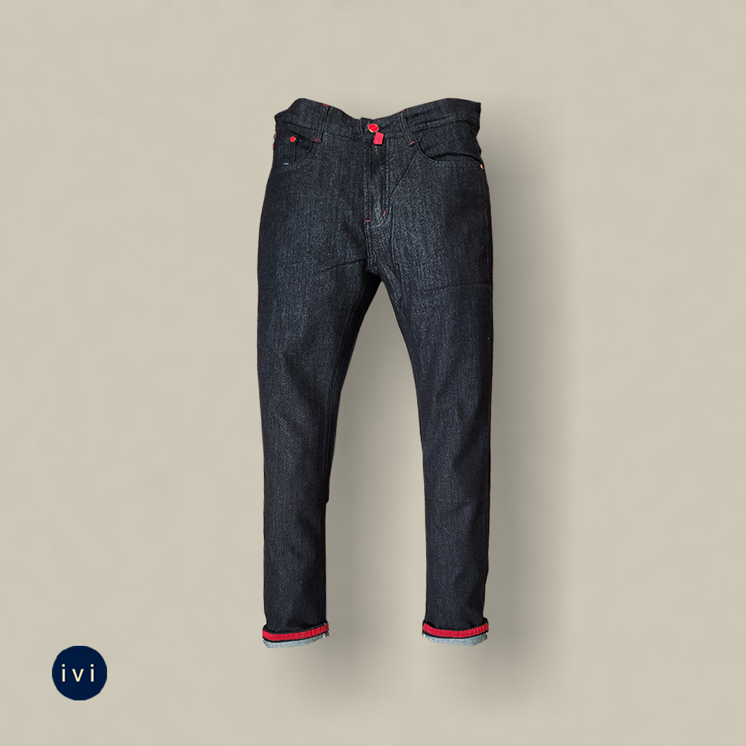 Slim-Straight Jet Black Denim