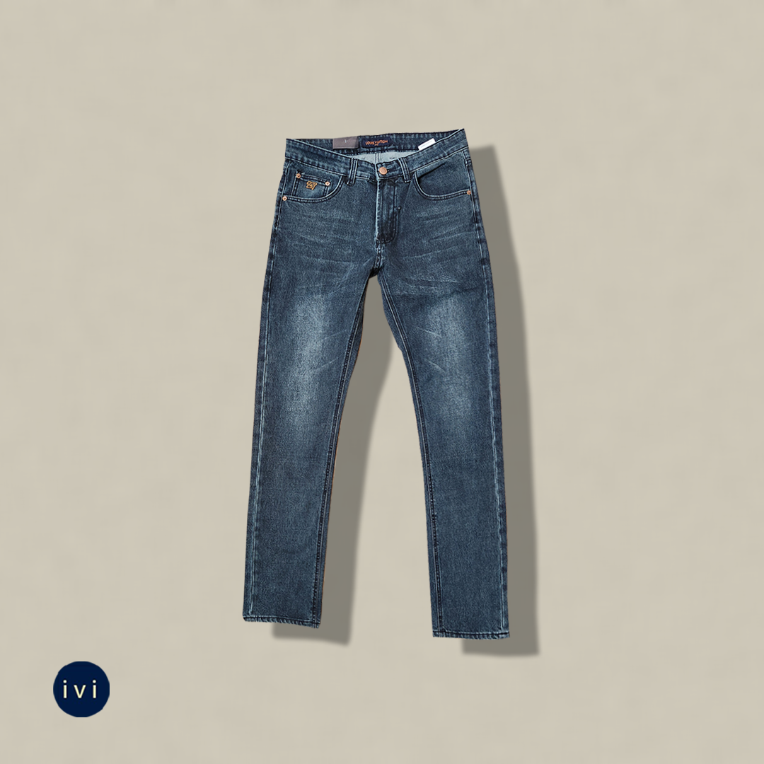 Vintage Sanded Indigo Denim