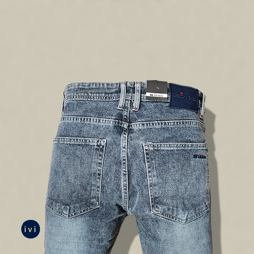 Acid- Wash Slate Grey Jeans
