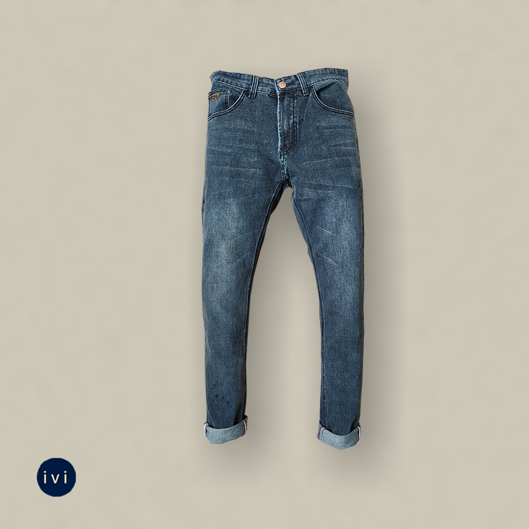 Vintage Sanded Indigo Denim