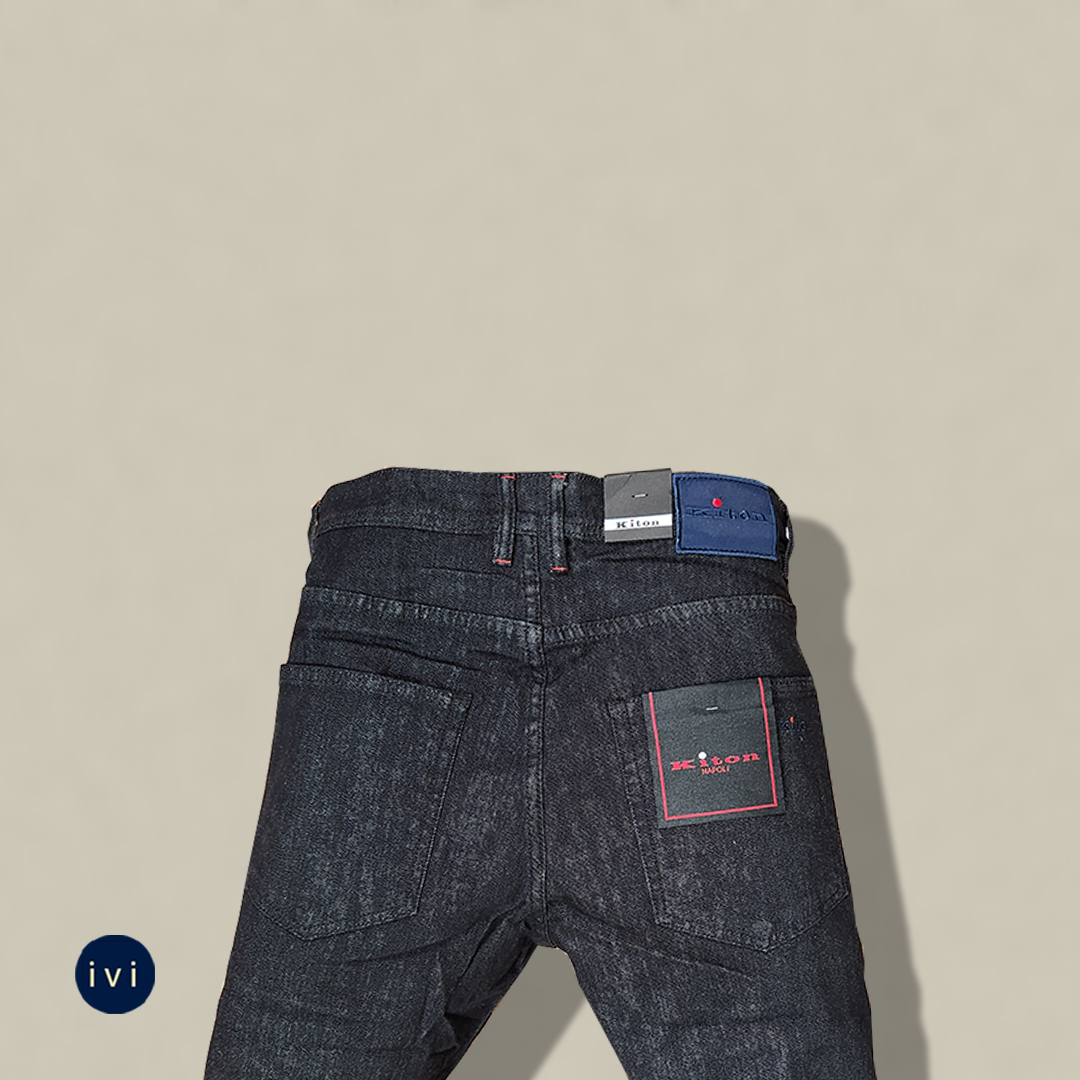 Slim-Straight Jet Black Denim