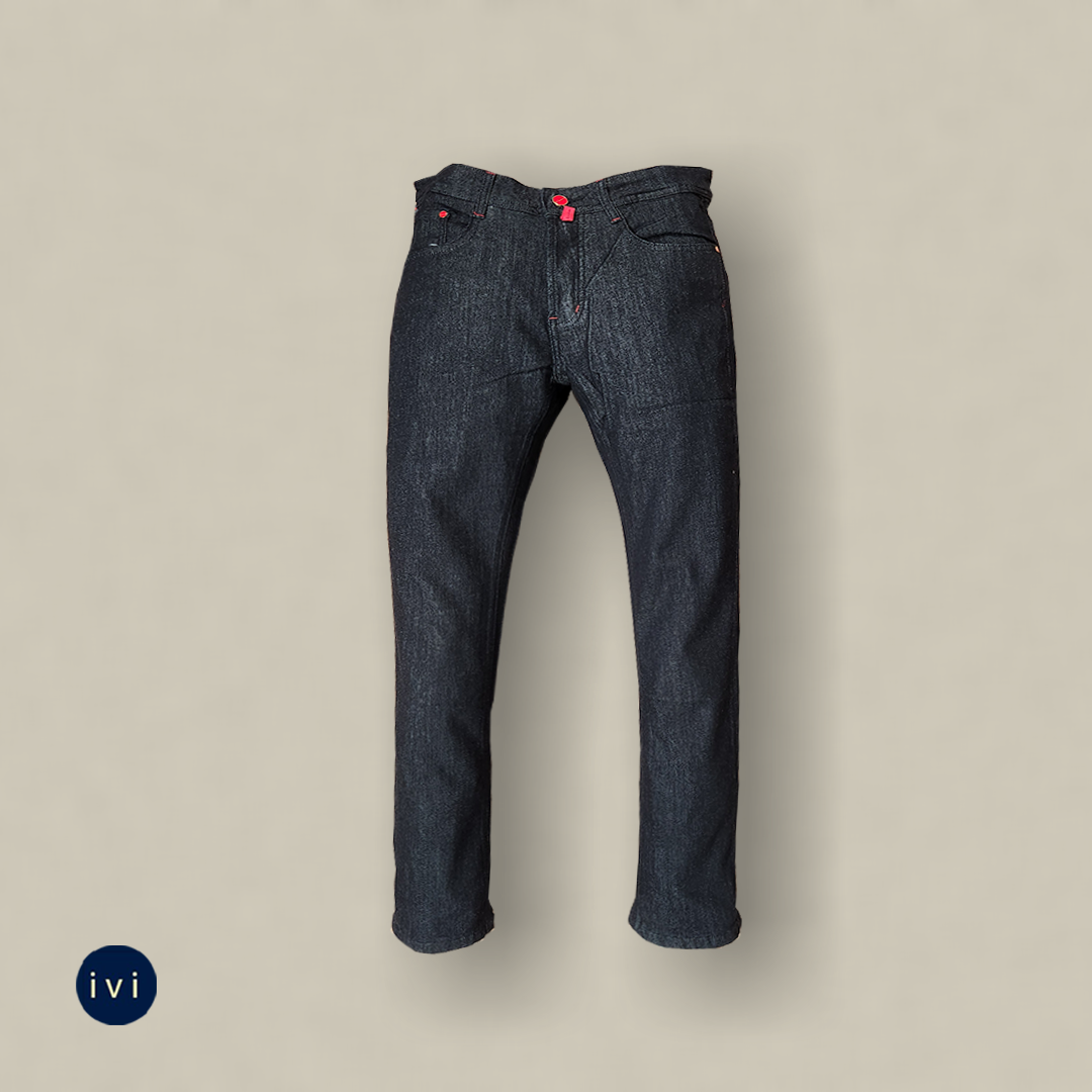 Slim-Straight Jet Black Denim