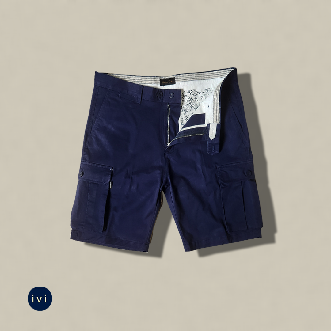 Navy blue cargo short