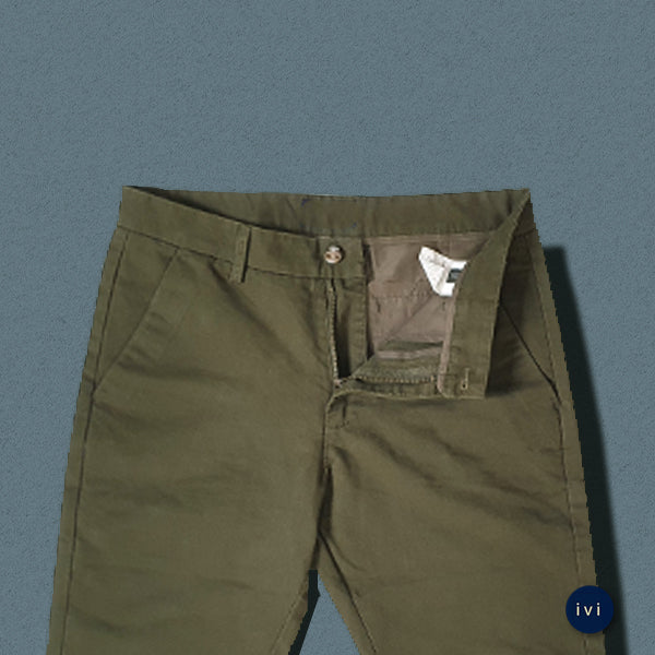 Olive green  chinos trouser straight cut
