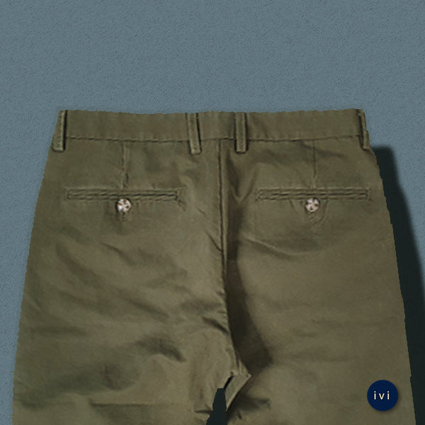 Olive green  chinos trouser straight cut