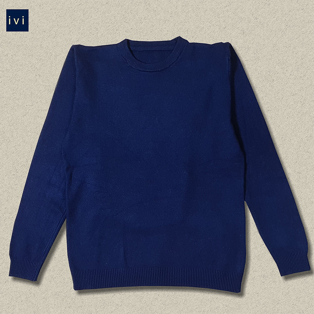 Navy blue plain sweater – Civiesstores